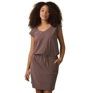 Prana Norma Dress – Moon Quartz Brown, Size Small, NWT